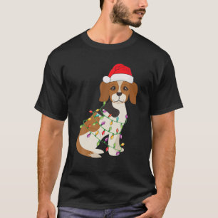 Weihnachtsmannmütze Beagle Weihnachtslicht Weihnac T-Shirt