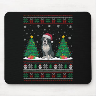 Weihnachtsmannmütze Bernard Dog Christmas Tree Lig Mousepad