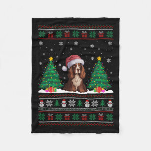 Weihnachtsmannmütze Boykin Spaniel Hund Xmas Tree Fleecedecke