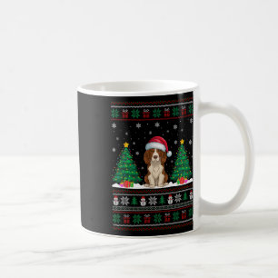 Weihnachtsmannmütze Brittany Spaniel Dog Xmas Tree Kaffeetasse