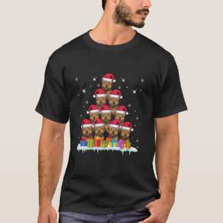 Weihnachtsmannmütze Cairn Terrier Dog Liebhaber Mä T-Shirt