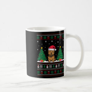 Weihnachtsmannmütze Cairn Terrier Dog Xmas Tree Li Kaffeetasse