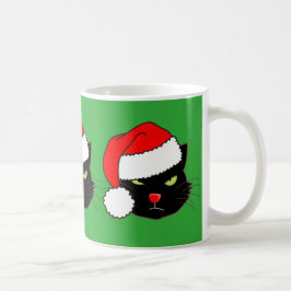 Weihnachtsmannmütze Cat Kaffeetasse