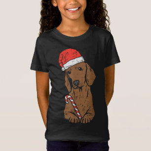 Weihnachtsmannmütze Dackel Dackel Hunde Weihnachte T-Shirt