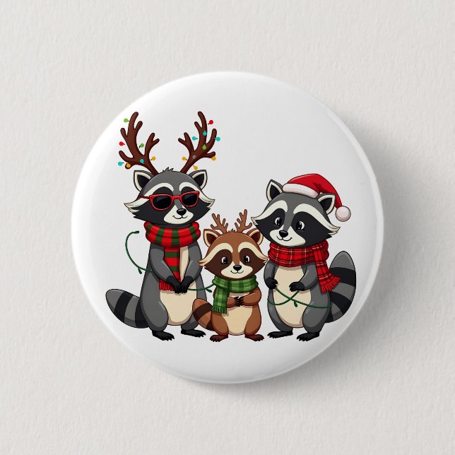Weihnachtsmannmütze der Weihnachtsrabatte Button (Vorderseite)