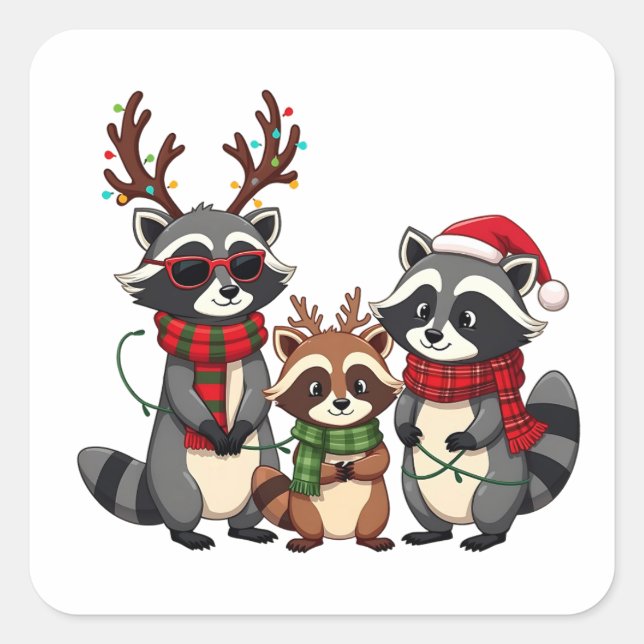 Weihnachtsmannmütze der Weihnachtsrabatte Quadratischer Aufkleber (Vorderseite)
