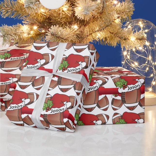 Weihnachtsmannmütze | DIY Name Geschenkpapier (Feiertage)