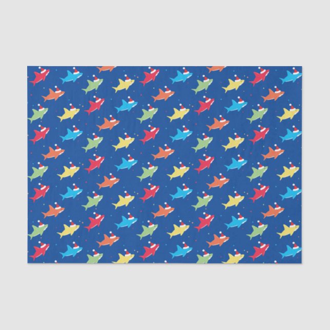 Weihnachtsmannmütze Dots Weihnachtsfeiertag Seidenpapier (Vorderseite)