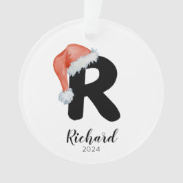 Weihnachtsmannmütze Einfach anpassbarer Brief R We Ornament