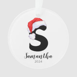 Weihnachtsmannmütze Einfach anpassbarer Brief Weih Ornament