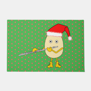 Weihnachtsmannmütze Flute Egghead Fußmatte
