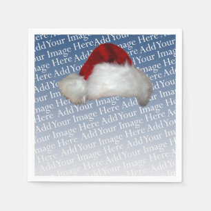 Weihnachtsmannmütze Foto Vorlage Weihnachtsbild Ur Serviette