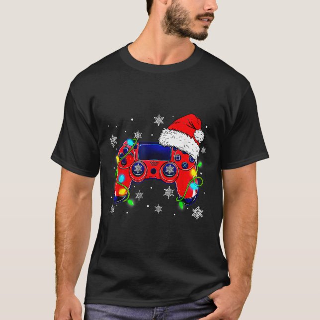Weihnachtsmannmütze Gamer Bo T-Shirt (Vorderseite)