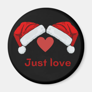 Weihnachtsmannmütze - gerechte Liebe Magnet