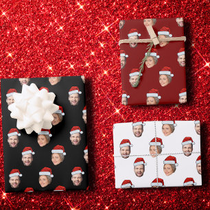 Weihnachtsmannmütze-Geschenkwrap, benutzerdefinier Geschenkpapier Set
