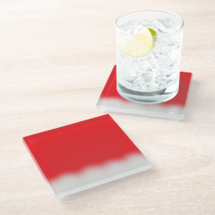 Weihnachtsmannmütze Glasuntersetzer