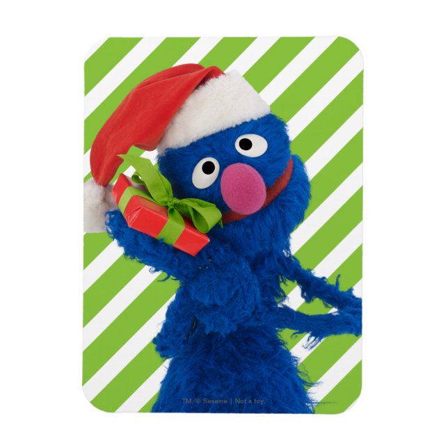 Weihnachtsmannmütze Grover Magnet (Vertikal)