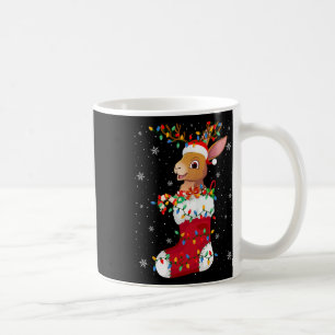 Weihnachtsmannmütze Hare Animal in Socken Xmas Tre Kaffeetasse