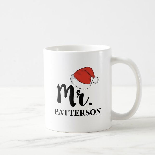Weihnachtsmannmütze-Herr Mug Kaffeetasse (Rechts)