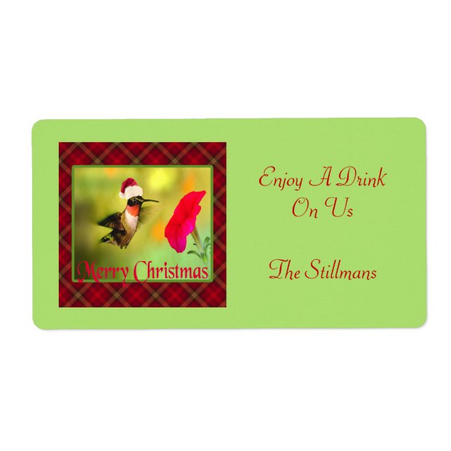 Weihnachtsmannmütze Hummingbird Weihnachten (Vorne)