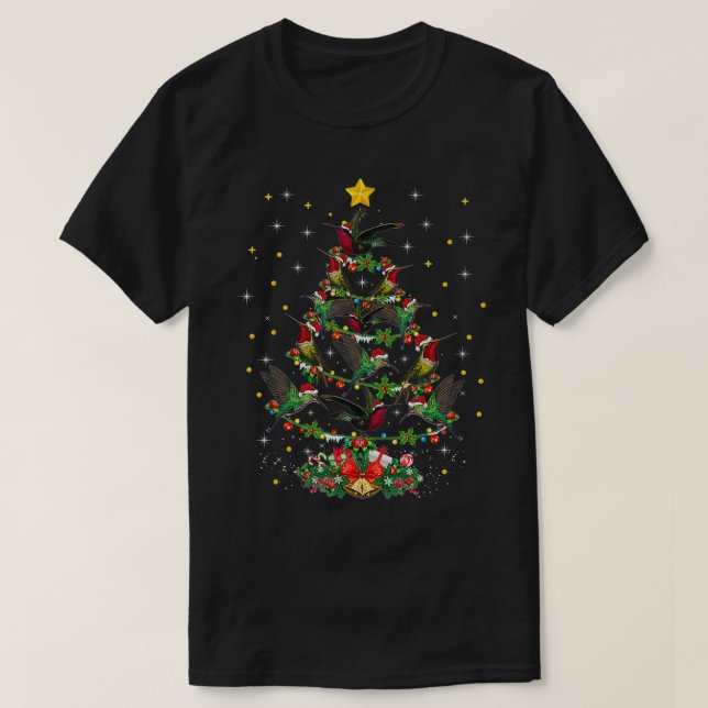 Weihnachtsmannmütze Hummingbird Xmas Geschenk Humm T-Shirt (Design vorne)