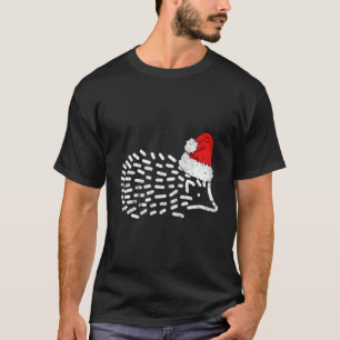 Weihnachtsmannmütze Igel Geschenk für Weihnachten T-Shirt