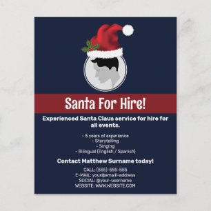 Weihnachtsmannmütze Maßgeschneiderte Fotovorlage - Flyer
