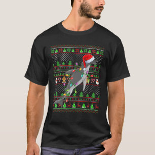 Weihnachtsmannmütze-Matching Ugly Hammerhead Shark T-Shirt