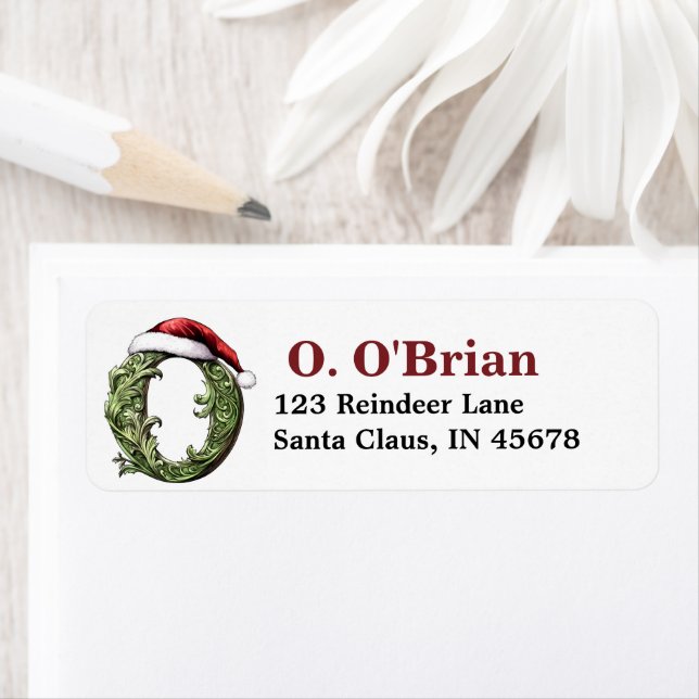 Weihnachtsmannmütze Monogramm (Insitu)