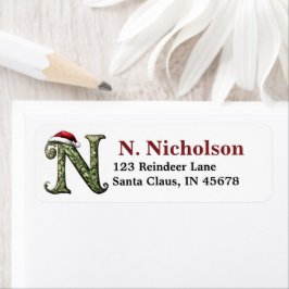 Weihnachtsmannmütze Monogramm