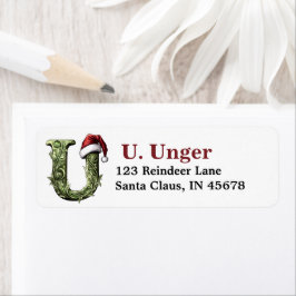 Weihnachtsmannmütze Monogramm