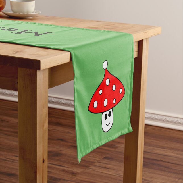 Weihnachtsmannmütze Mushroom Table Runner Kurzer Tischläufer (Beispiel)