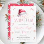 Weihnachtsmannmütze Oh, was Spaß Weihnachten Party Einladung<br><div class="desc">Erleben Sie die Faszination der Urlaubssaison mit unserer "Weihnachtsmannmütze Oh What Fun Christmas Party Einladung", einem Design, das zeitlose Eleganz mühelos mit einer Touch festlicher Launen verbindet. In einer Palette von klassischen Urlaubshöfen strahlt diese Einladung eine Atmosphäre von Eleganz und Wärme aus, die an die reiche Tradition erinnert, die diese...</div>