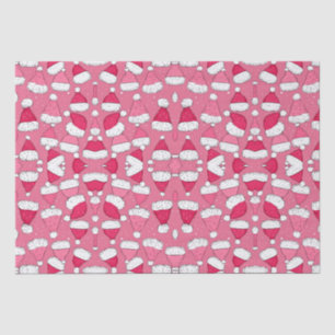Weihnachtsmannmütze pink Weihnachten Seidenpapier