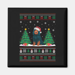 Weihnachtsmannmütze Portugiesischer Wasserhund Xma Magnet