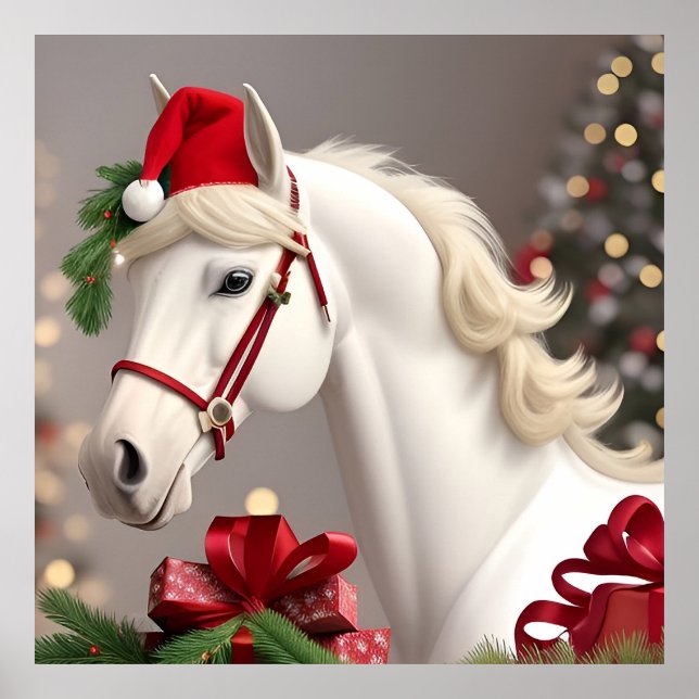 Weihnachtsmannmütze Poster (Vorne)