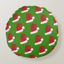 Weihnachtsmannmütze Rundpolster Rundes Kissen