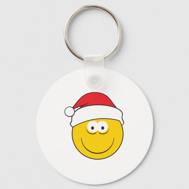 Weihnachtsmannmütze Schlüsselanhänger (Vorderseite)