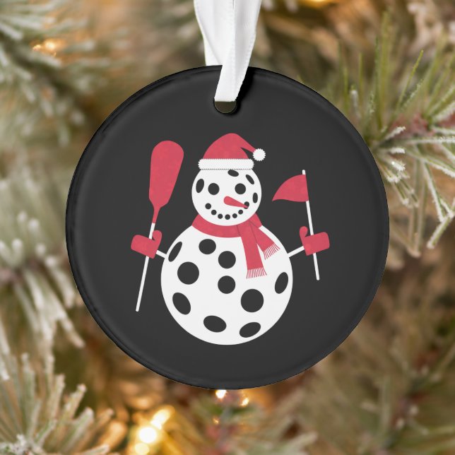 Weihnachtsmannmütze Snowman Family Xmas Matching P Ornament (Baum)