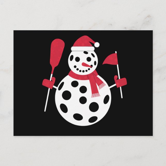 Weihnachtsmannmütze Snowman Family Xmas Matching P Postkarte (Vorderseite)