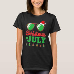 Weihnachtsmannmütze Sonnenbrille Weihnachten im Ju T-Shirt