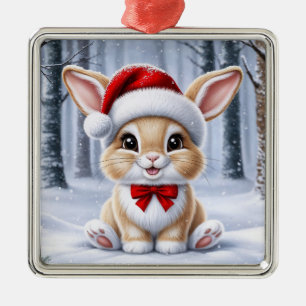 Weihnachtsmannmütze Sonniges Ornament Aus Metall