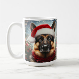 Weihnachtsmannmütze und Scarf Kaffeetasse