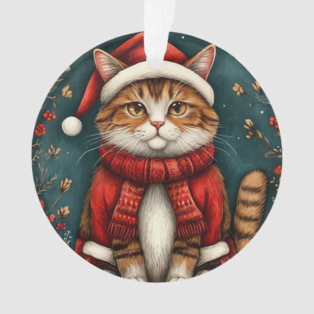 Weihnachtsmannmütze und Scarf Ornament (Vorderseite)