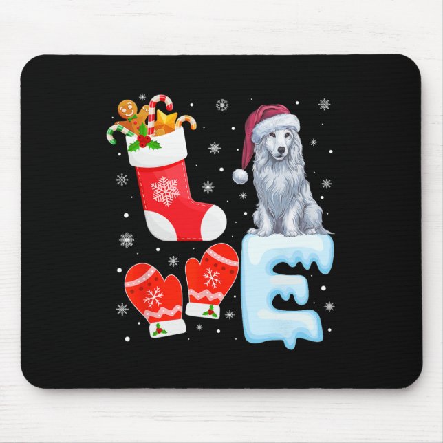 Weihnachtsmannmütze Weihnachten Strumpf Holiday Ak Mousepad (Vorne)