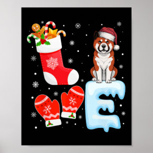 Weihnachtsmannmütze Weihnachten Strumpf Holiday Ak Poster