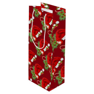Weihnachtsmannmütze Weihnachten Weihnachten Geschenktüte Für Weinflaschen