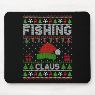 Weihnachtsmannmütze Weihnachts Light Fishing Claus Mousepad