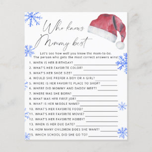 Weihnachtsmannmütze - Wer Mami am besten kennt