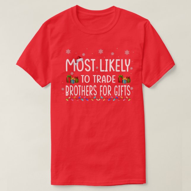 Weihnachtsmannmütze X ist am ehesten geeignet, Brü T-Shirt (Design vorne)